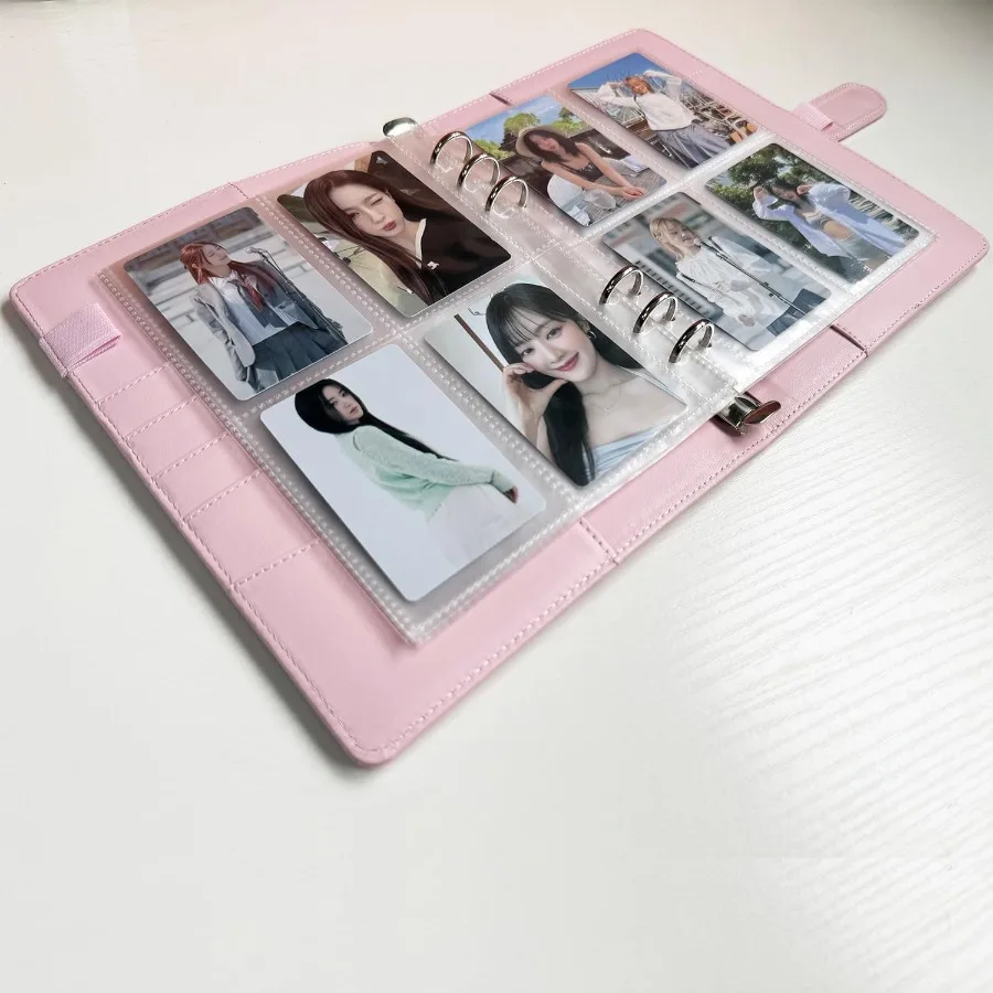 Raccoglitore A5 6 anelli riutilizzabile Notebook Planner Jourl Cover per Planner Inserti di carta Portafoto in pelle PU a fogli mobili Budge