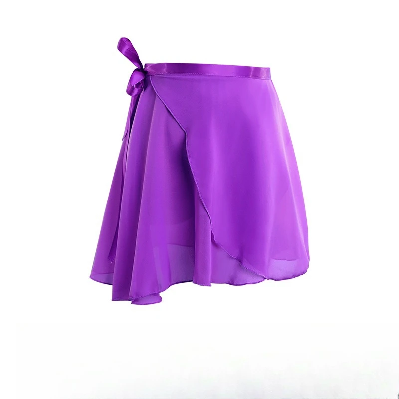 Ballet Wrap One Piece Chiffon Dance Skirt Tie Waist Sheer For Daily Practice Training Performance Flowy Lightweight Dancewear view 4