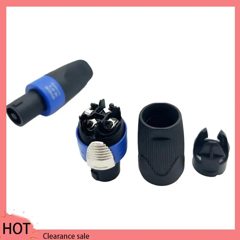 

A88Z 30Pcs For Nl4fx Speakon 4-Pole Plug Male Audio Speaker Connector Speaker Power Amplifier Ohm-Head Nl4fx Connector