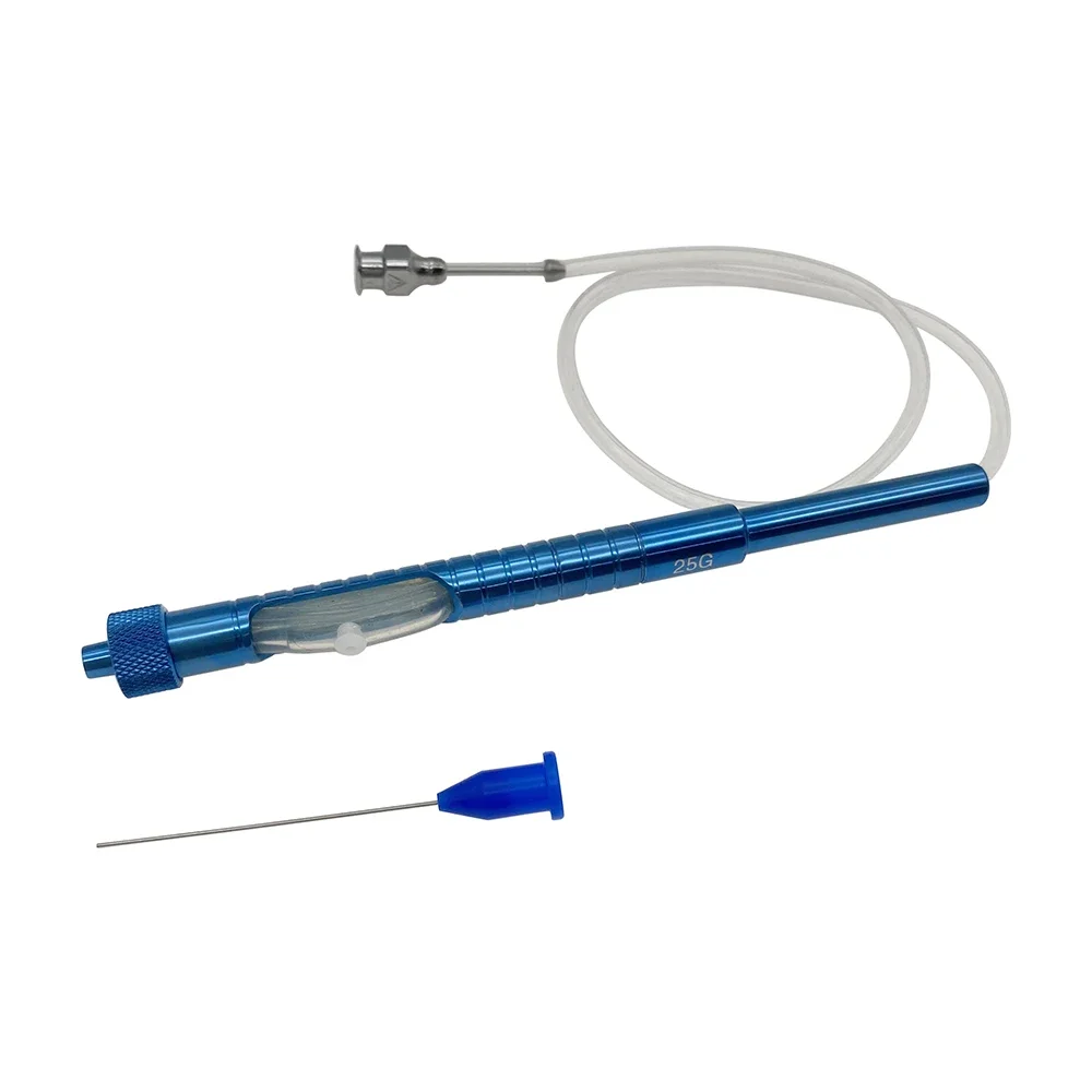 

23G 25G Иригационный аспирационный наконечник Ручка обратной промывки с трубкой Офтальмологическая ручка Хирургический инструмент