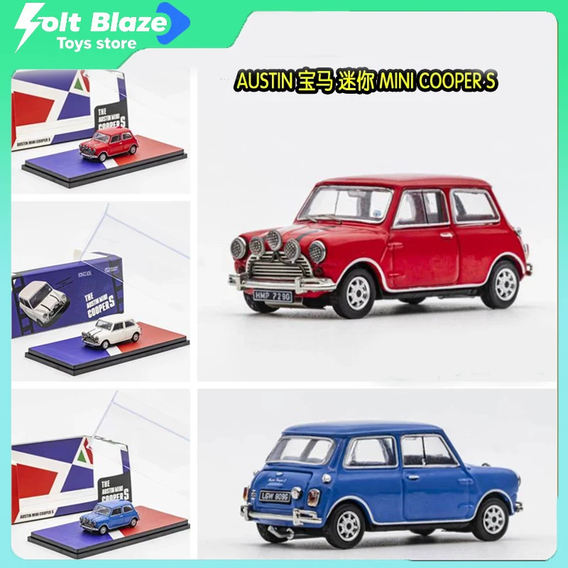 GCD 1/64 Austin BMW Mini Cooper S Monte Carlo Rally #177 Diecast Model Car Simulation Alloy Collection Cars for Boy Toys Gift