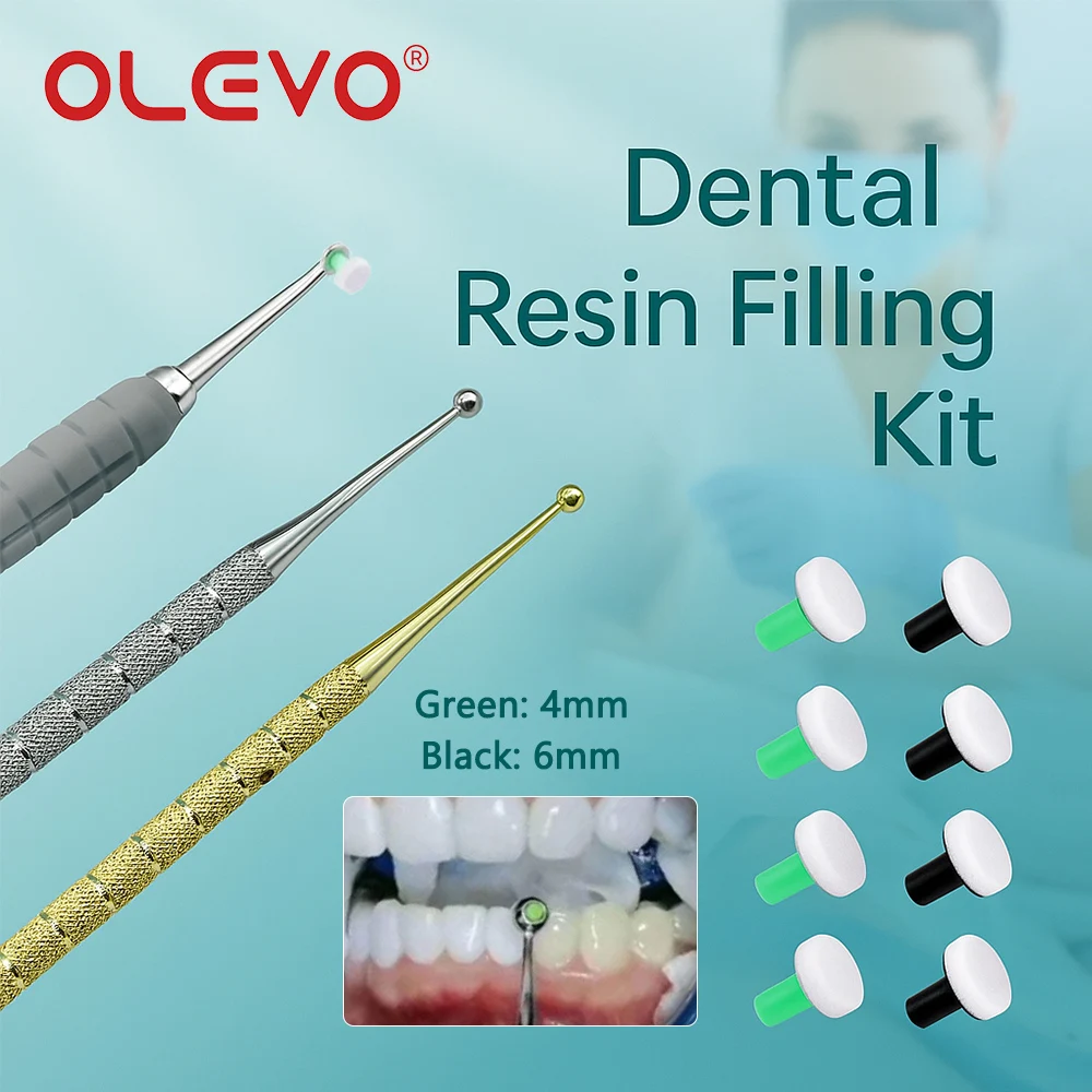 

Dental Resin Filling Spatula for Resin Veneer Foam Pad Composite Tools Mixing Handle Kit Dentistry Resin Spatulas Veneers