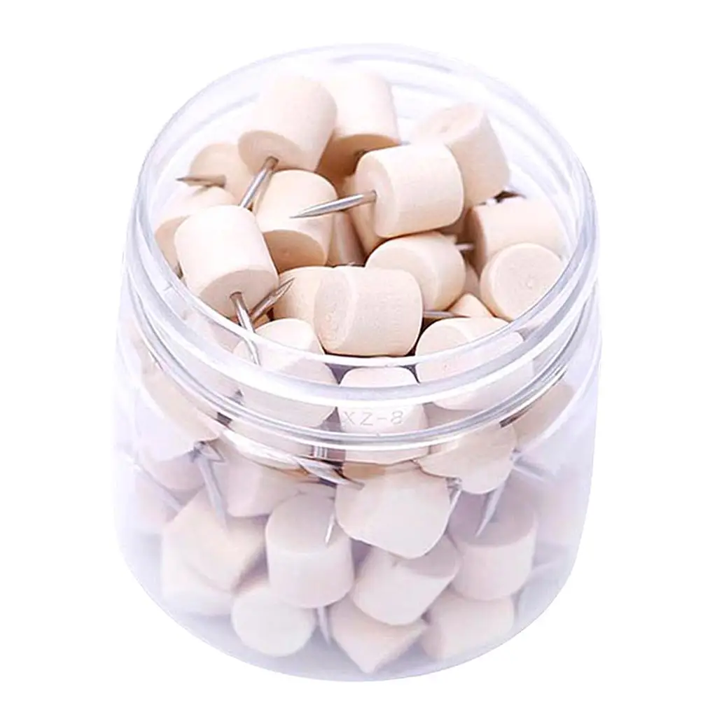 2x80個木製シリンダー画鋲リベットDIY縫製ホームデコレーション用