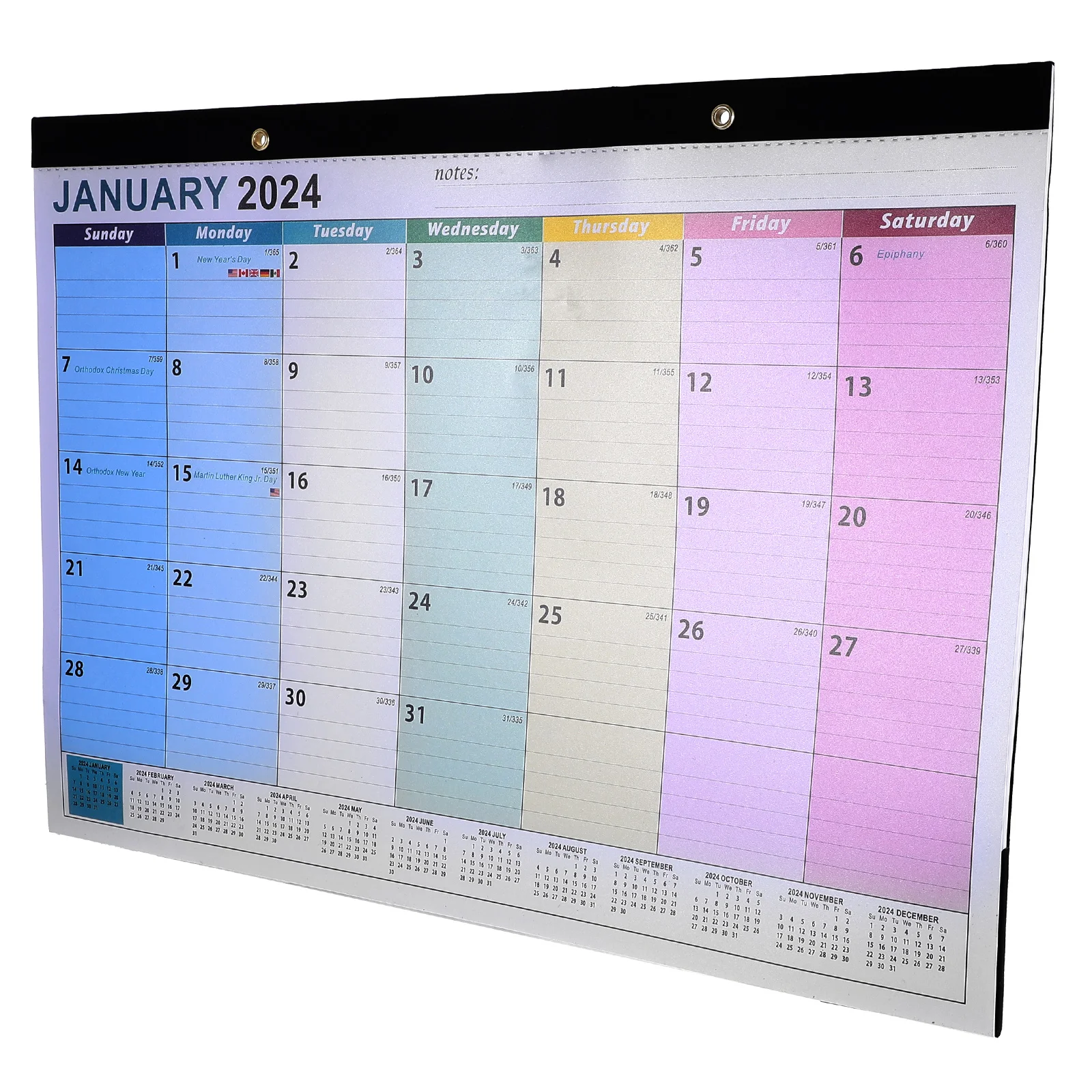 

20232024 Simple Calendar Time Planning Agenda Wall Calander Desktop Thick Paper Big