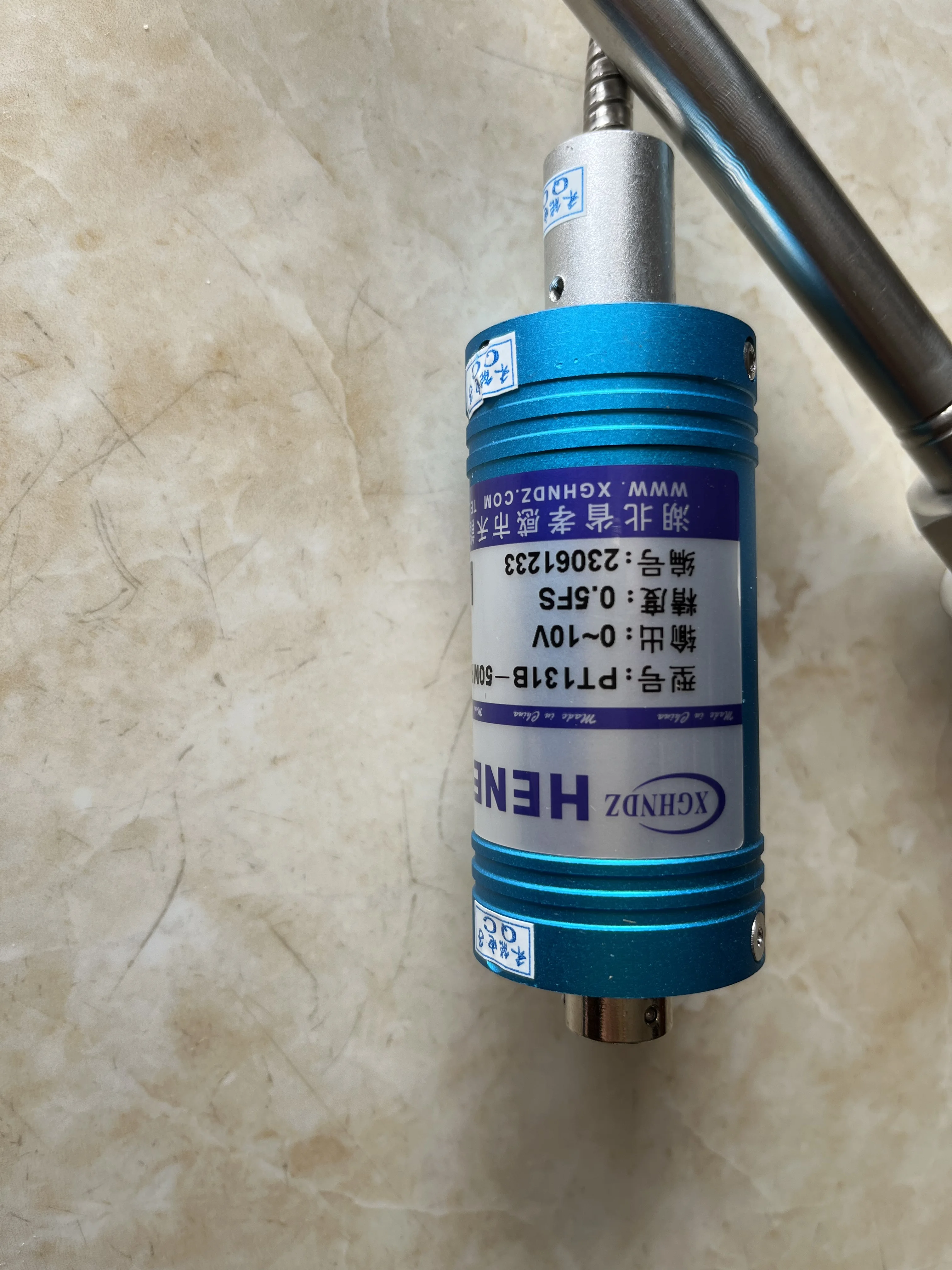 

0-10v XGHNDZ PT131B-50MPa-1/2 unf High temperature melt pressure and temperature dual measuring sensor 24VDC 5%fs HeNeng