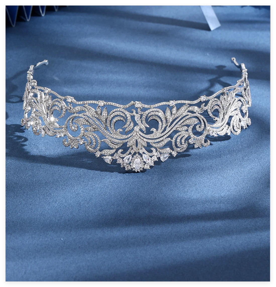 Cubic Zirconia Wedding Crowns For Queen Princess Bridal Tiara Crown For Pageant Women Diadem Prom Bride Hair Jewelry Headdress