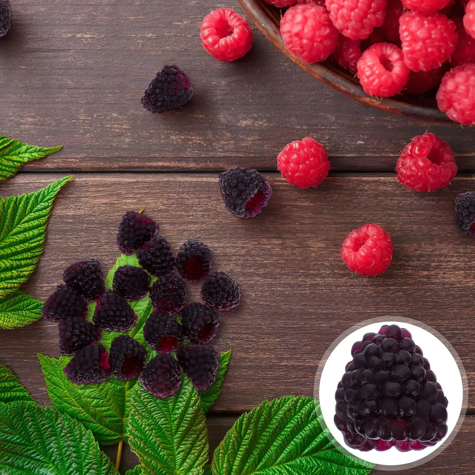 16 Piezas de Fresas Artificiales Realistas para Decoración, Frutas Falsas, Frambuesas Decorativas