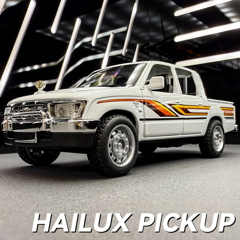 

1:32 Hilux Pickup Alloy Die-casting Metal Simulation Model Car Collection Ornament Children's Birthday Gift