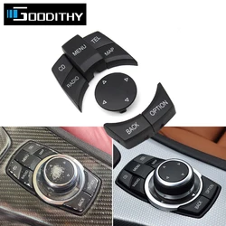 Car Console Multimedia Control Knob Button Cover For BMW 1 3 5 X1 X5 X6 Series E87 E90 E91 E92 E60 E84 E70 E71 E72 65829240956