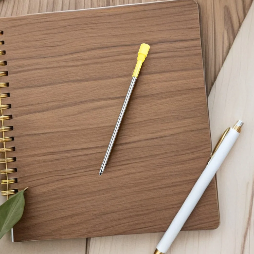 

50Pcs Black Ink Metal Refills Medium Ballpoint Precision Engineered for Seamless Writing School Office Stationery Replacement