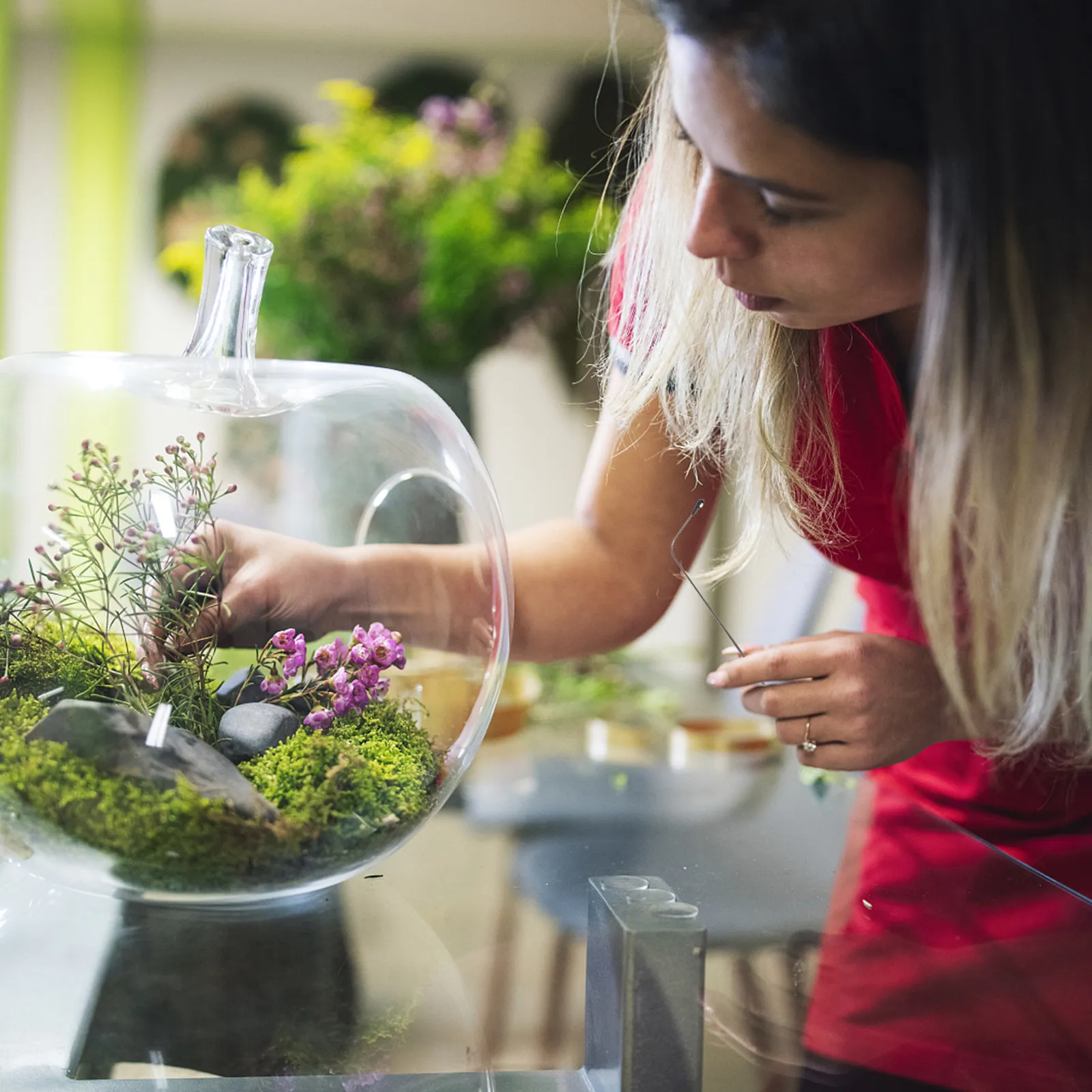 

2 шт. Имитация уличного фонаря, реалистичный мини-декор для сцен, светодиодная лампа, ландшафтное украшение, декоративный светильник