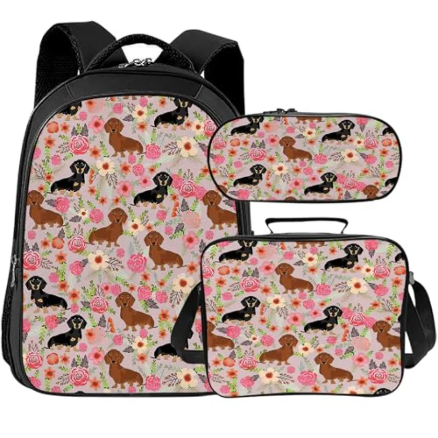 

Backpack for School Boys and Girls - 3pcs School Backpack with Lunch Box and Pencil Case for Teens Bookbag 16 Inch Large Capaci