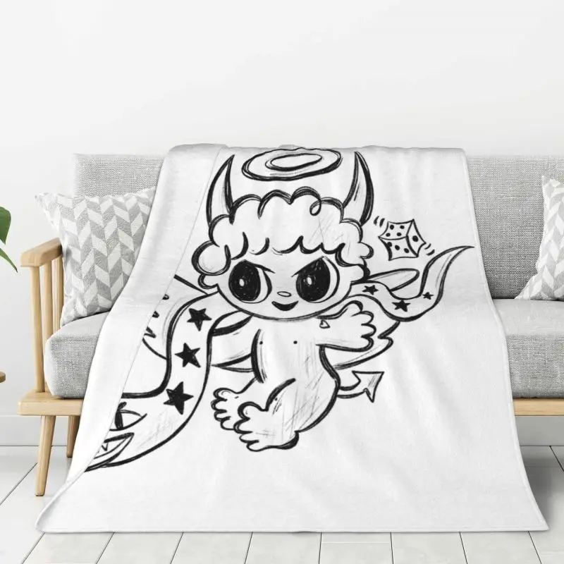 

Custom Devil Angel Karol G Colombian Singer Blanket Print Soft Flannel Fleece Warm Throw Blankets Car Bedding Couch Bedspreads