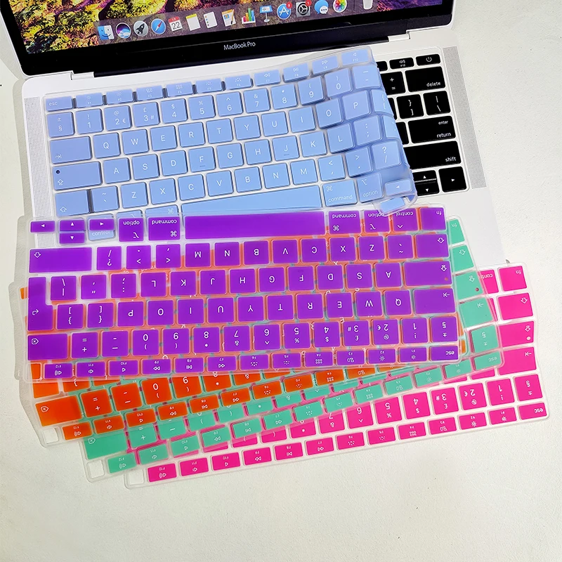 Waterproof Laptop Keyboard Cover For Apple MacBook 11 12 13 14 15 16 inch Silicone Notebook Protective Film Protector Skin Case