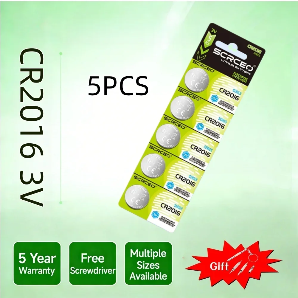 CR2016 Lithium Button Battery DL2016 BR2016 DL2016 LM2016 3V 2016 Coin Cell Watch Batteries for Toys Clock Remote pilas boton
