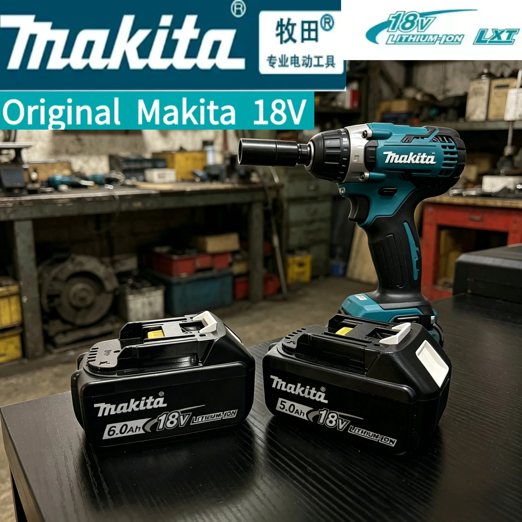 

Makita battery, rechargeable 18V6.0Ah lithium battery, Makita 18V BL1840, BL1830, BL1850, BL1850B original Makita tool battery