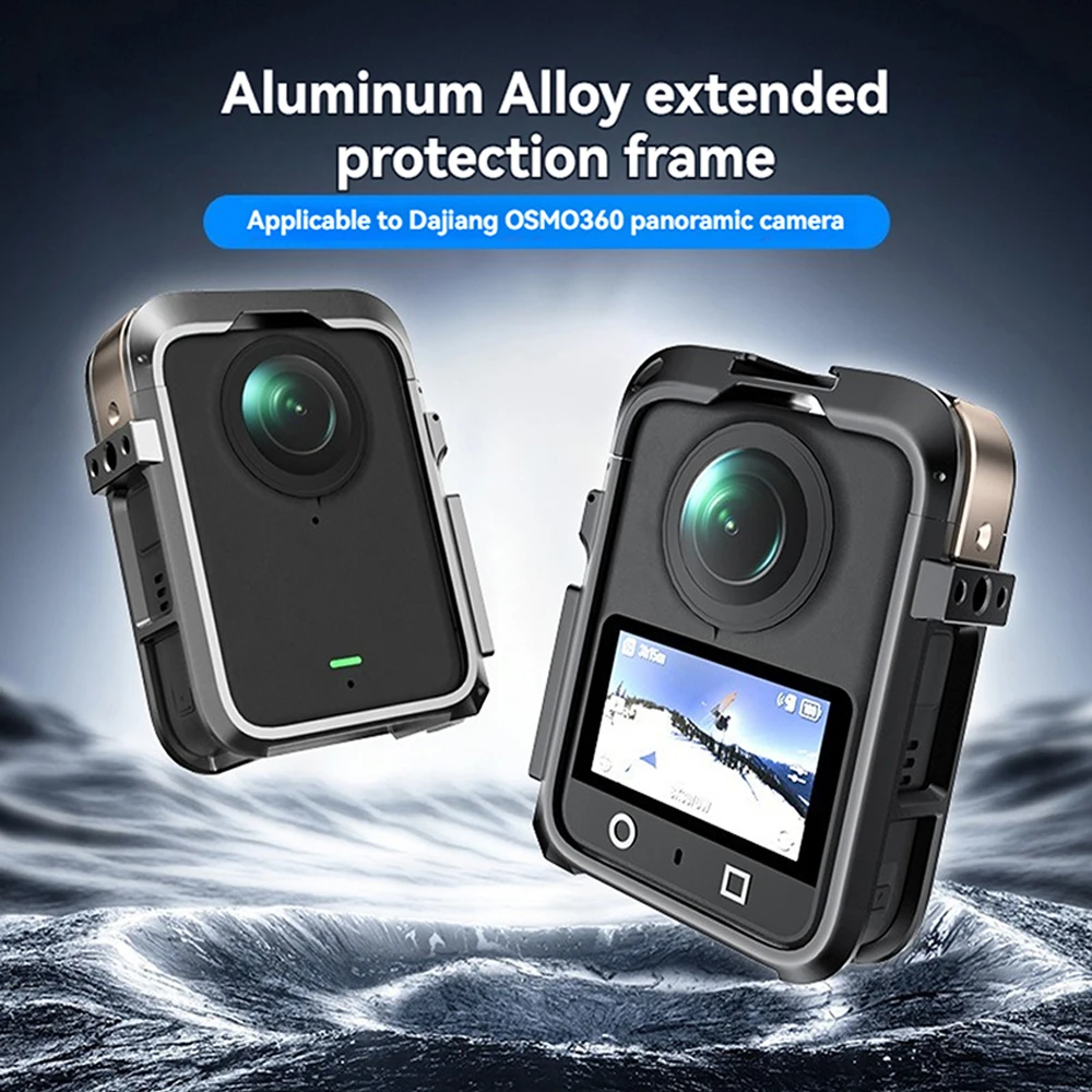 Aluminum Alloy Shockproof Frame Rabbit Cage for DJI 360 Protective Case Cover Scratch-Resistant Panoramic Camera Part Accessory
