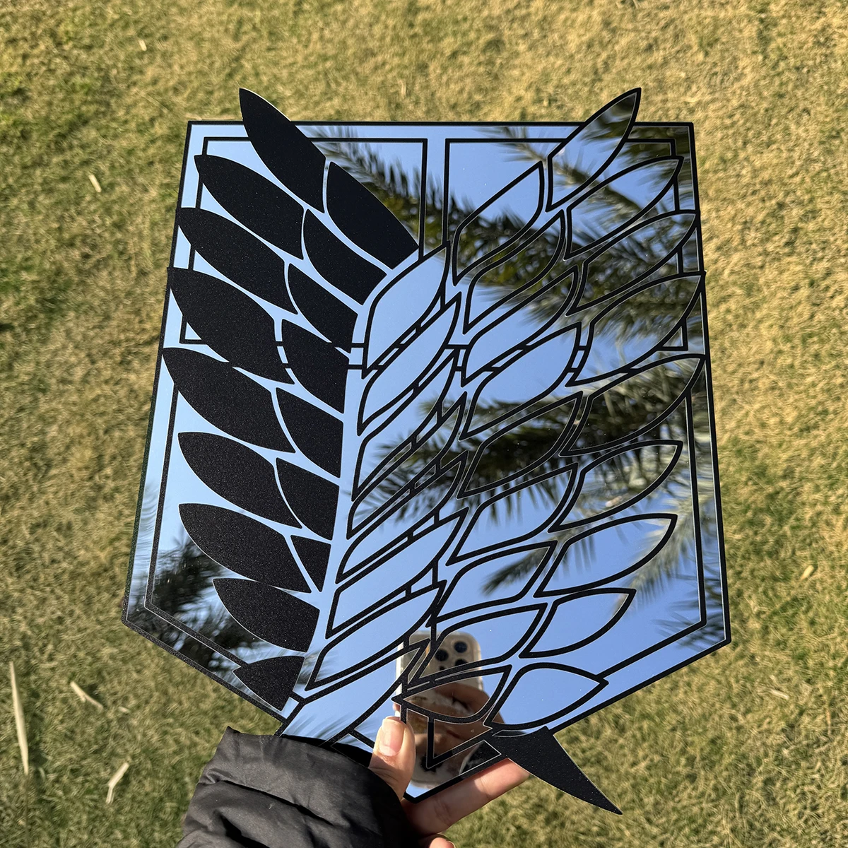 

Lightweight Unbreakable Sturdy Anime Shape Mirror Wall Home Room Coffee Decor for Anime Lover Gift