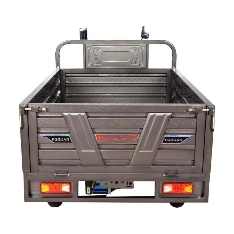 1300W high-power electric loader, three-wheeled, 1000kg load capacity, open-top tricycle for wholesale cargo transportation