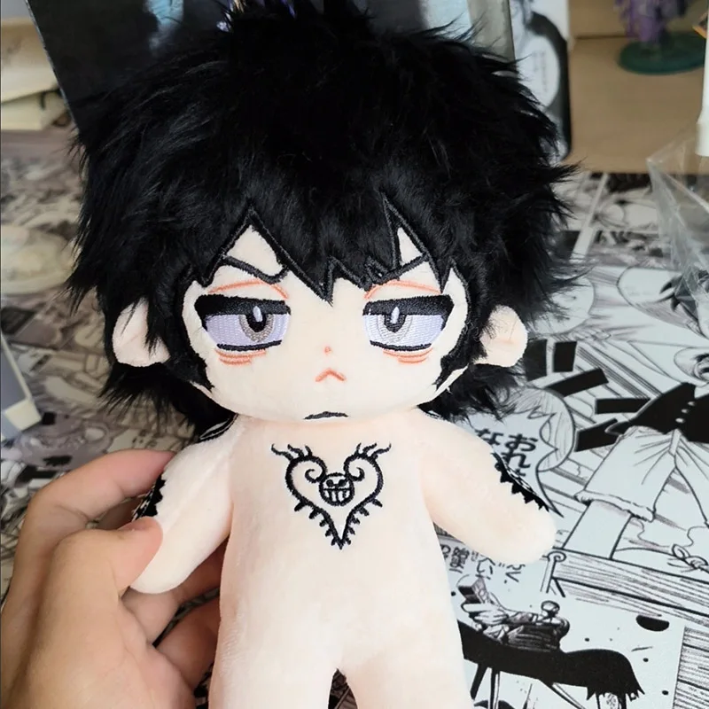 20cm Anime Role Trafalgar D Water Law Cosplay Plush Stuffed Doll Body Cartoon Dress Up Plushie Pillow Toys Figures Gift