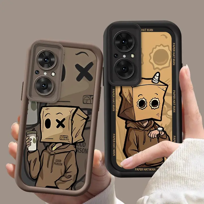 9SE PAPERHATMAN Silicone Phone Case For Huawei Nova Y9A 7 Y6P 5P Y91 90 Y71 Y70 Plus Y61 9 Pro 7i 6SE Protection Cover