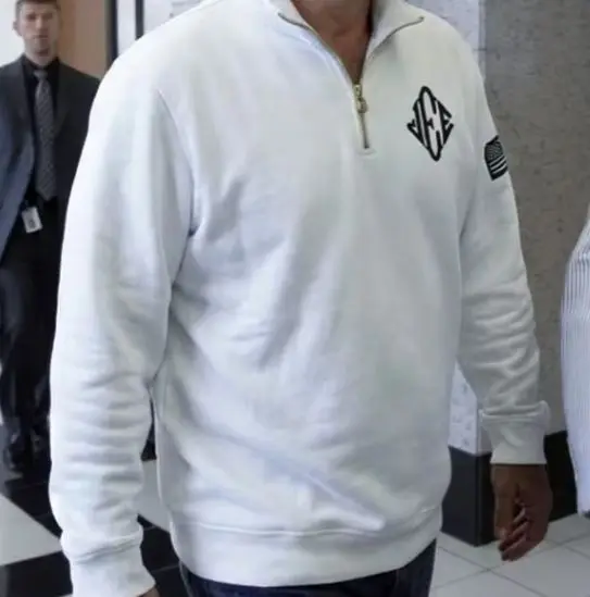 

2-piece Outerwear Set Retro Half Zip Hoodie American Embroidery Trendy Zipper Neck Street Style Sportswear Combination Pullover