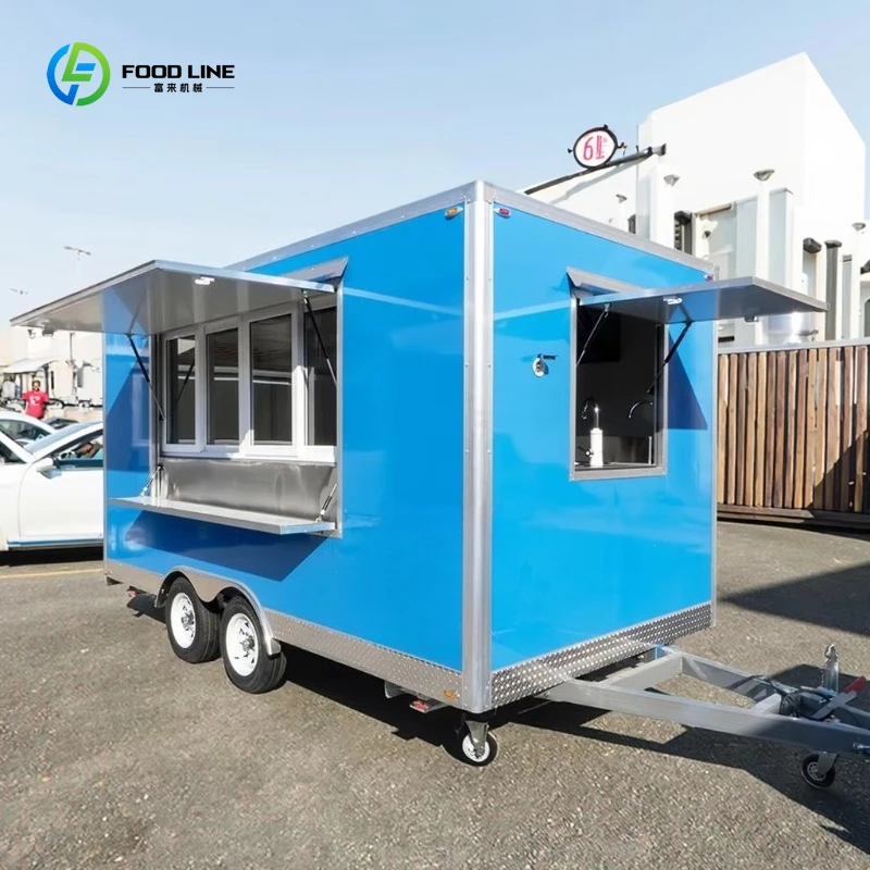 Remolque de restaurante, carrito de Pizza HotDog, camión de café móvil, remolque de comida, camiones de comida de EE. UU., venta, remolque de comida de cocina de Sudáfrica