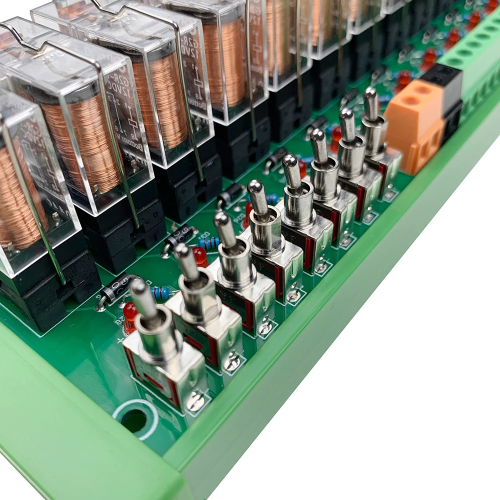 KC868-E16V2 16A DIN Schiene Relais Modul Board Terminal Mit Manuelle Steuerung Taste Tastatur – Detail 3
