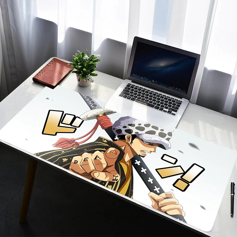 

Mouse Pad Laptop One Piece Trafalgar Law Rubber Extended Desktop Mat Computer Gamer Mousepad PC Gaming Accessories Keyboard Pad