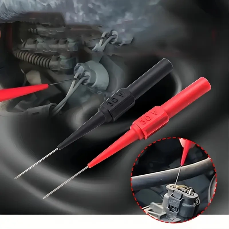 Doppelte 4-mm-stapelbare Bananenstecker-Messleitungen mit Krokodilklemmen-Testsonde, Bananenbuchse, 100 cm Multimeterkabel – Detail 9