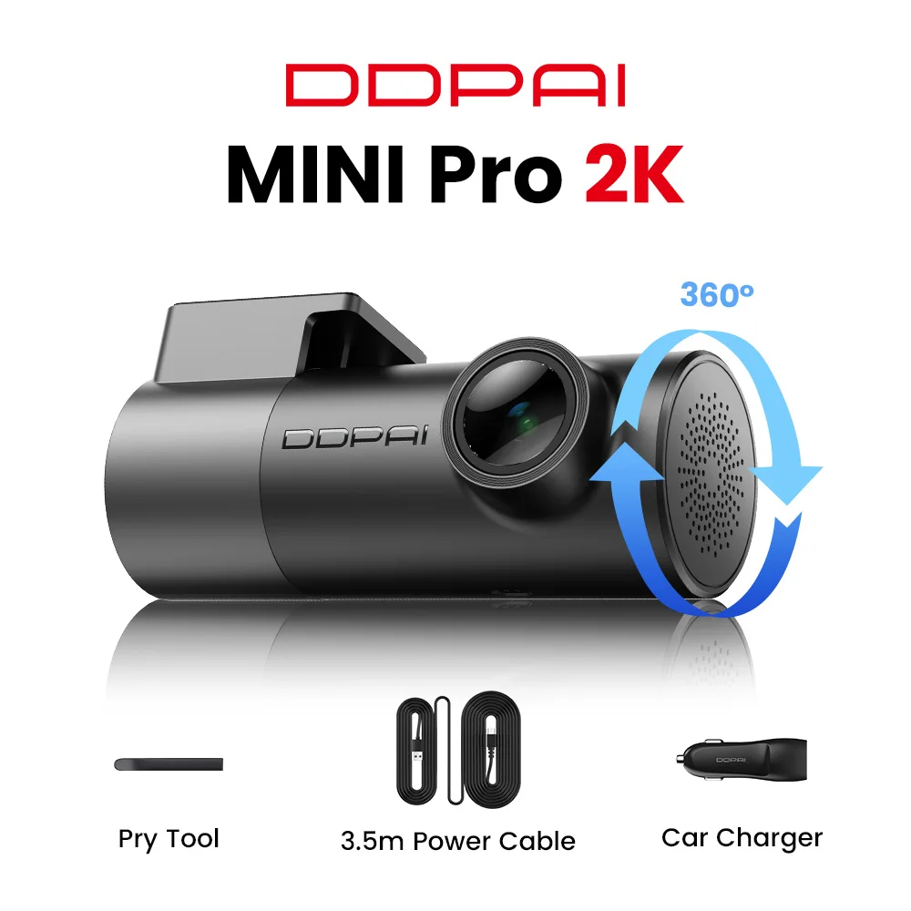 DDPAI MINI Pro 2K Dash Cam WiFi Auto DVR Nachtzicht Smart Voice Control Ondersteuning 24H Parkeermonitor Auto Dash Camera Recorder