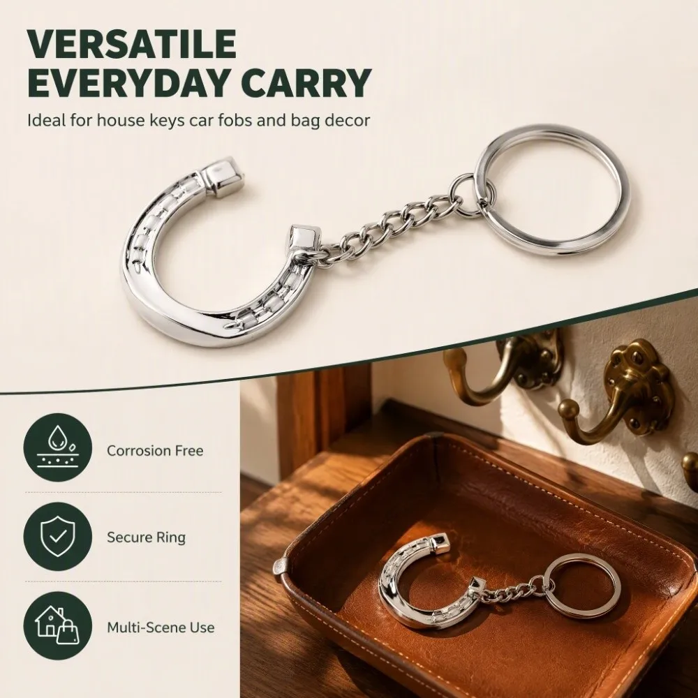 Twisted Design Snaffle Bit Keychain Rust Resistant Exquisite Workmanship Horse Bits Keychain Economical Design