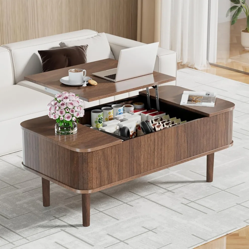 

Lift Top Coffee Table for Living Room,Small Coffee Tables with Lifting Top and Large Hidden Compartment, Modern Lift up C