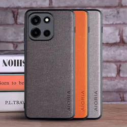 Textile Leather Case for Oneplus Nord 6 Oneplus 6 soft TPU with back hard PC material camera protection design cover