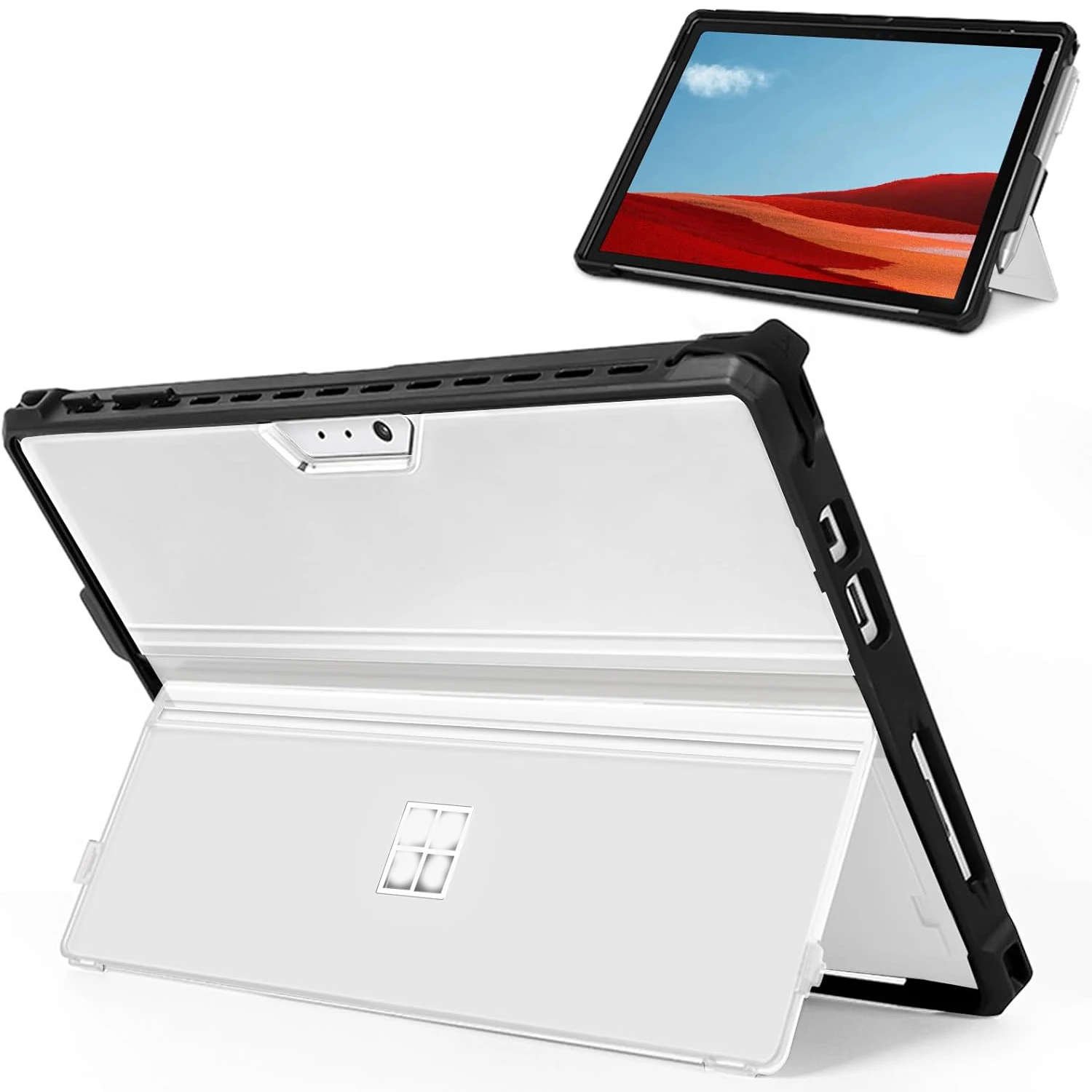 

Case for Microsoft Surface Pro 7 Plus/Pro7/Pro 6/Pro 5/Pro 4/ LTE Rugged Cover Case with Pen Holder Kickstand Protective Case