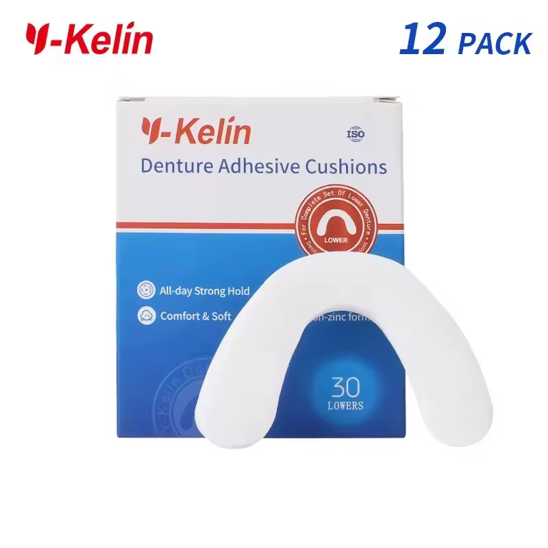 Y-Kelin בשיניים תותבות דבק כרית (נמוך) 360 רפידות רך ונוחות נמוך dentales זרוק חינם