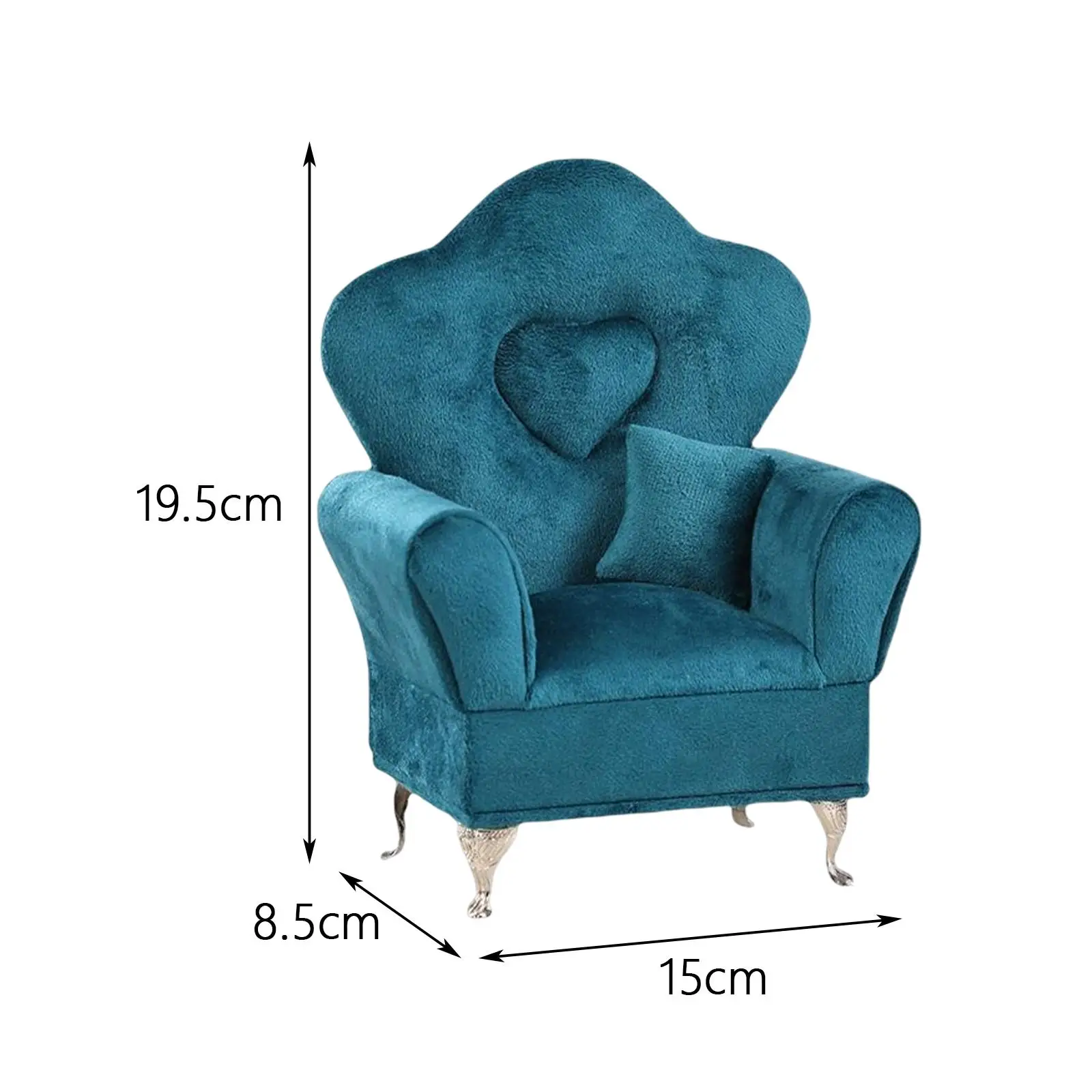 Sofa Bed Jewelry Box 1/6 Sofa Cushions 1/6 Scale Dolls Accessories Women Jewelry Box Dollhouse Furniture for Closet