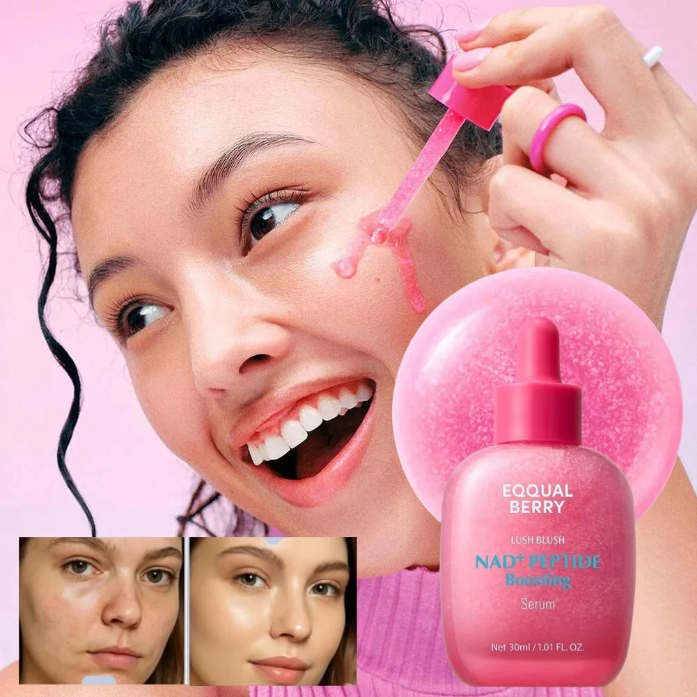 EQUAL‑BERRY 30ml NAD+‑Peptide Boosting Ampoule Serum For Diminish Fine Lines Improve Dullness Brighting Antioxidant Repair Skin