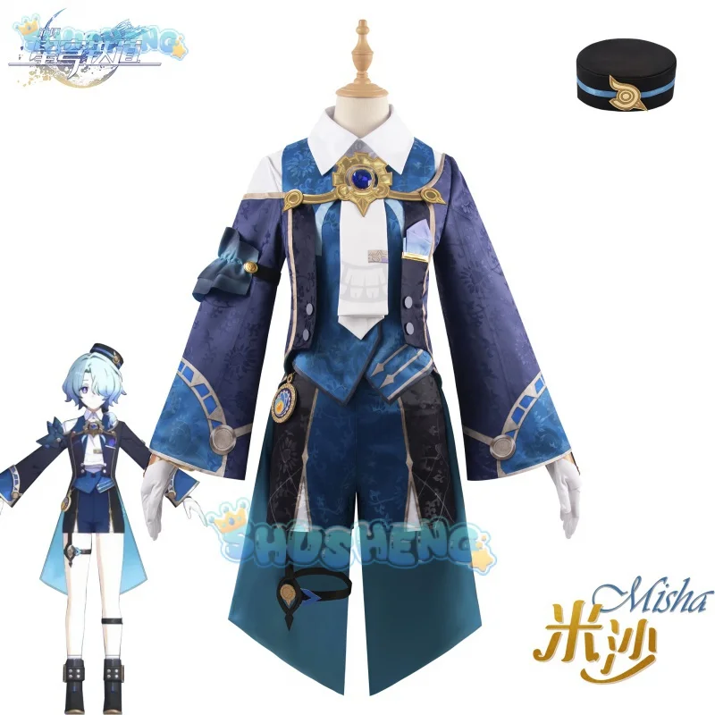 Misha traje de cosplay para homens, uniforme bonito, roupa de jogo de RPG, roupa de festa de Halloween, moda