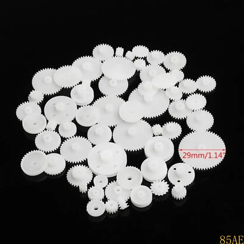 85AE 58 Stili Ruote dentate WSFS Gears Plastica Tutti i moduli 0,5 parti robot fai -da -te