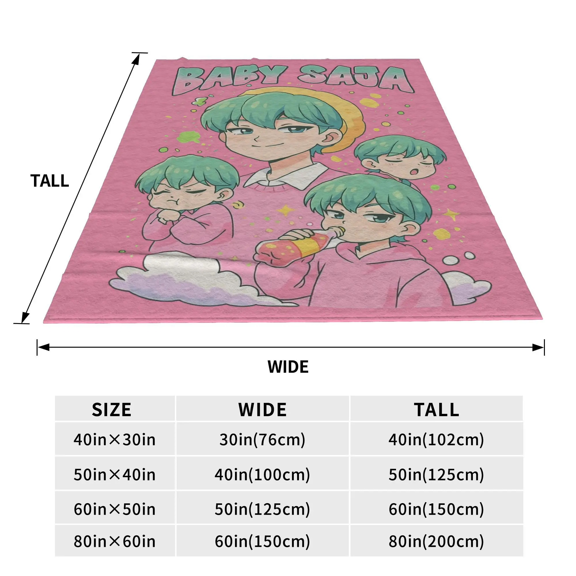 طفل ساجا Kpop شيطان الصيادين بطانية غير شرعية الصوف النسيج ديكور متعددة الوظائف فائقة النعومة رمي البطانيات للمنزل سيارة لحاف