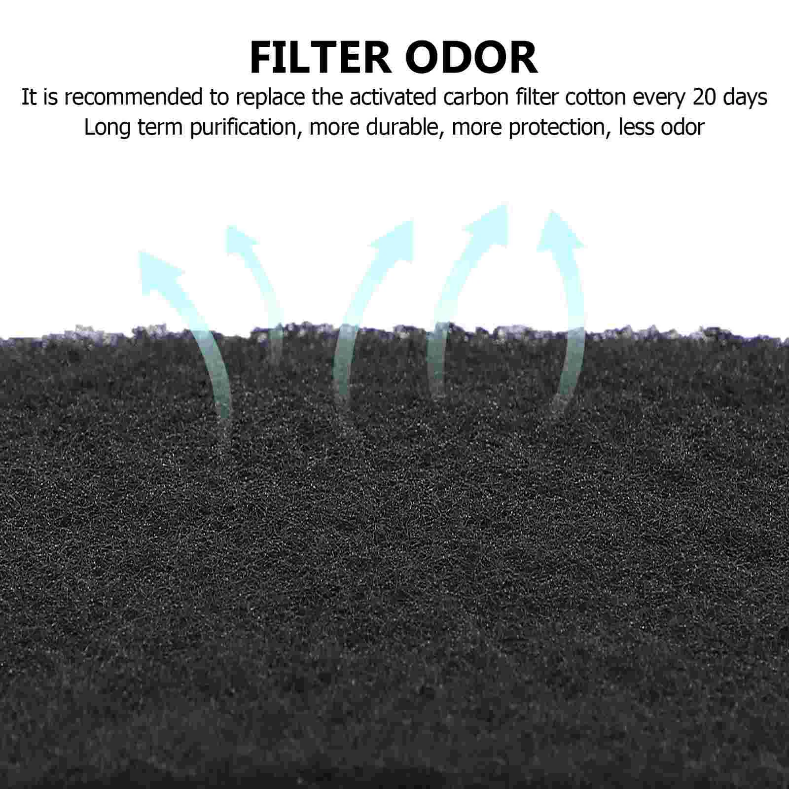 24pcs Activated Carbon Cat Litter Filter Mat Eliminate Odor Keep Air Fresh and Clean for Your Feline Friend