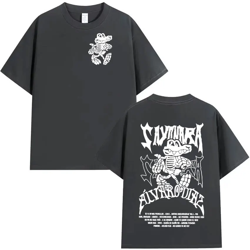 Camiseta con estampado del álbum Sayonara 2026 del rapero Alvaro Diaz, camisetas retro de alta calidad para hombre y mujer, camisetas informales de algodón