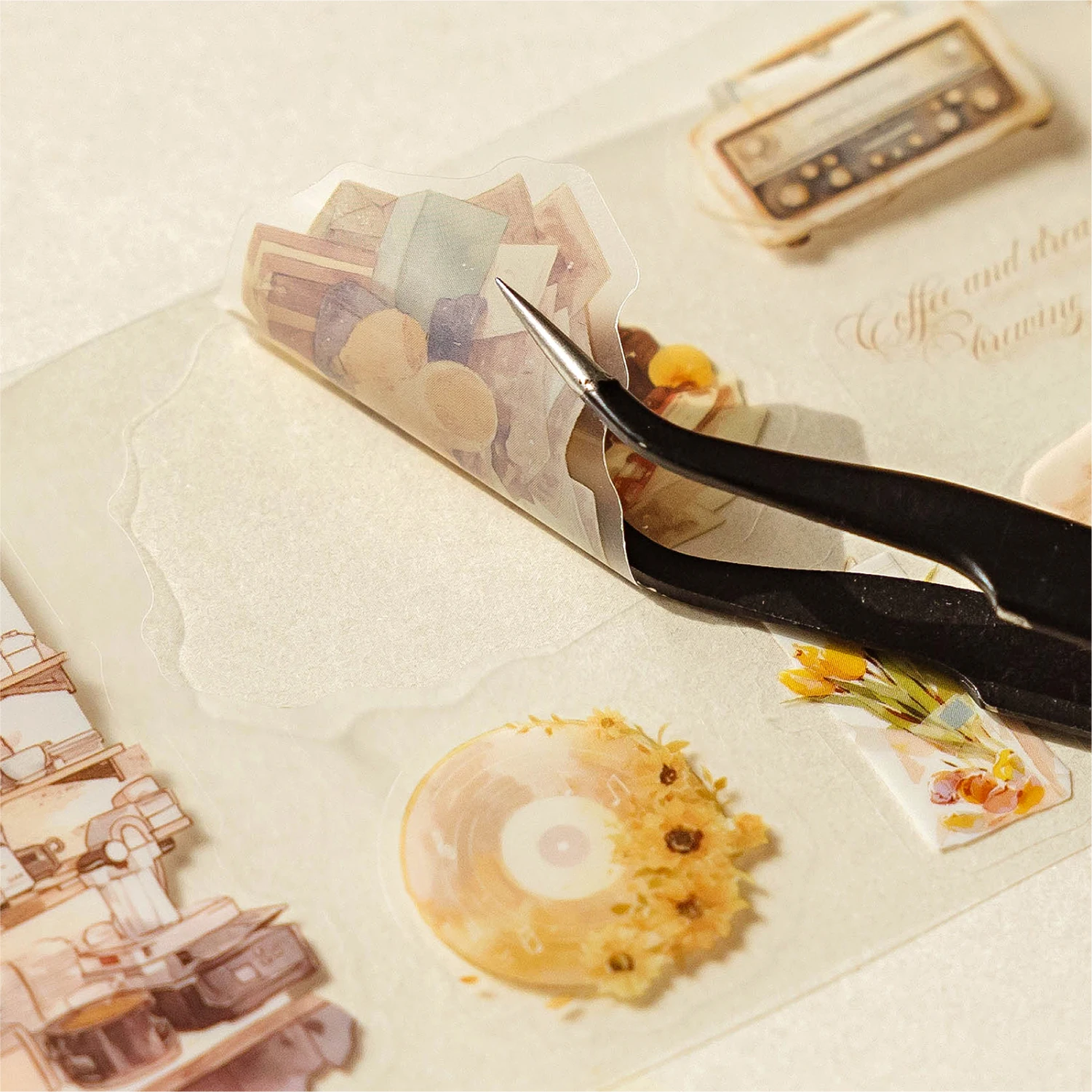 8 paquetes/lote de cinta PET decorativa retro bonita serie Quiet Life