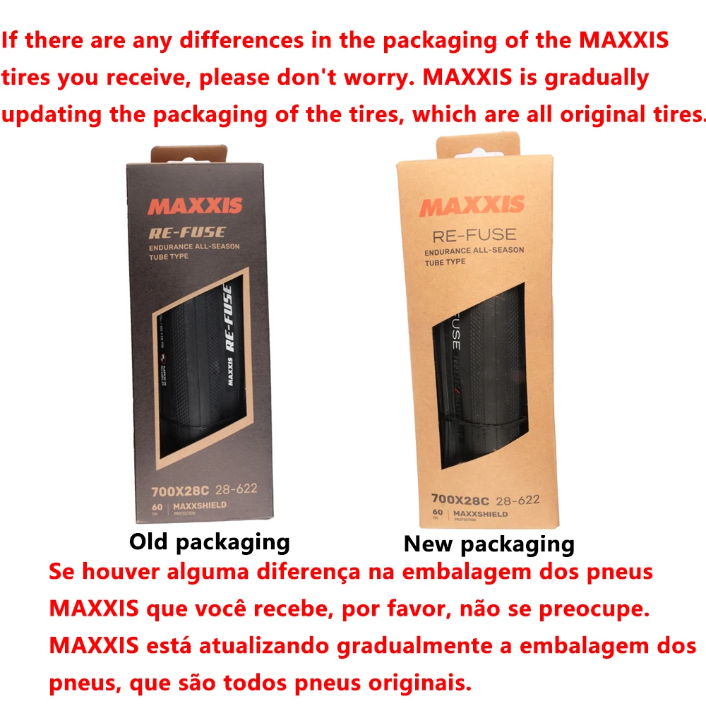MAXXIS NEUER RE-FUSE Fahrradreifen Langstrecken-Reifen Hochverschleißfeste und pannensichere Rennradreifen E-ROAD-Reifen – Detail 1