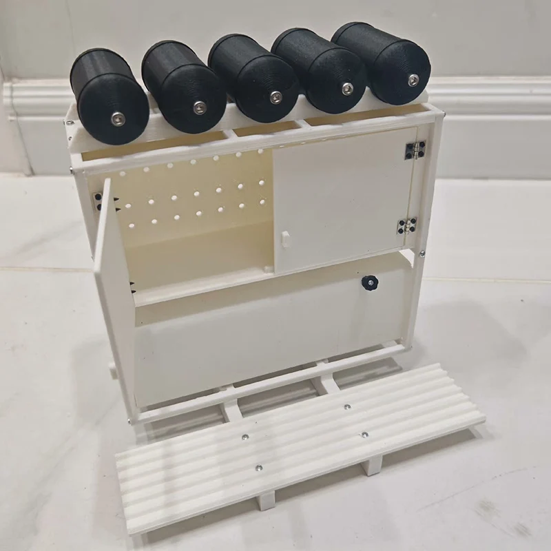 헤비 드래그 장비 랙 헤비 듀티 트럭 모델 장비 랙 도어 1/14 Tamiya RC 트럭 트레일러 티퍼 업그레이드 부품용 열림