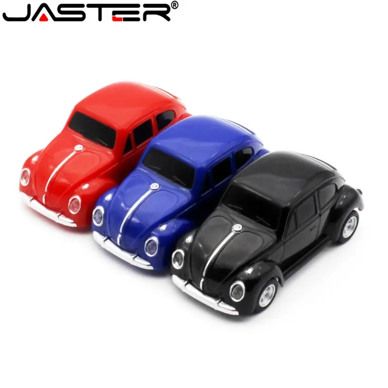 JASTER Mini Beetle Car Model pendrive 4GB 8GB 16GB 32GB 64GB USB Flash drive memory stick pen drive Gift U disk Gifts for kids