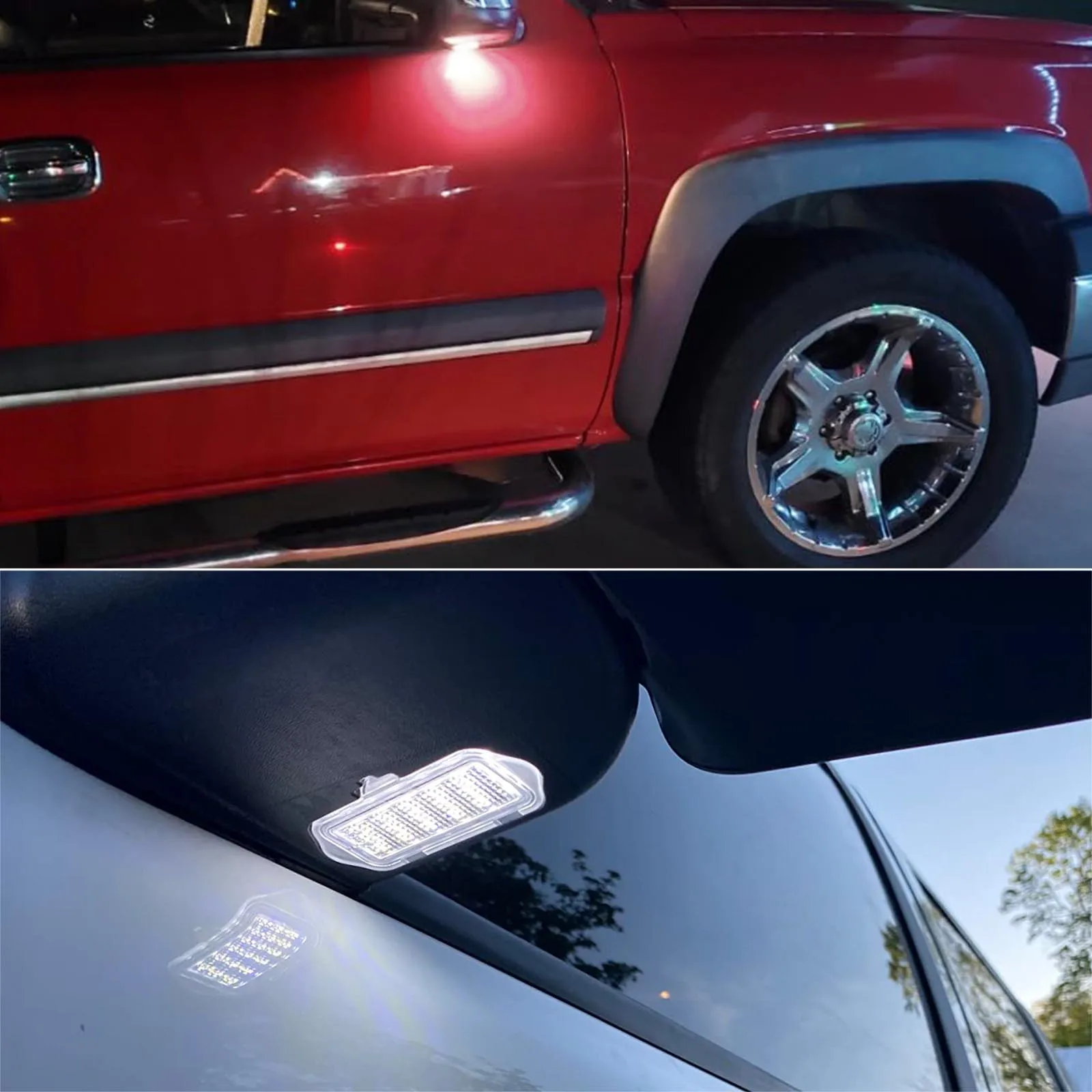 2X مرآة جانبية ضوء البركة لشيفي سيلفرادو 1500 2500 أفالانش تاهو لجي إم سي سييرا 1500 كاديلاك إسكاليد 2003-2006 6000 كيلو