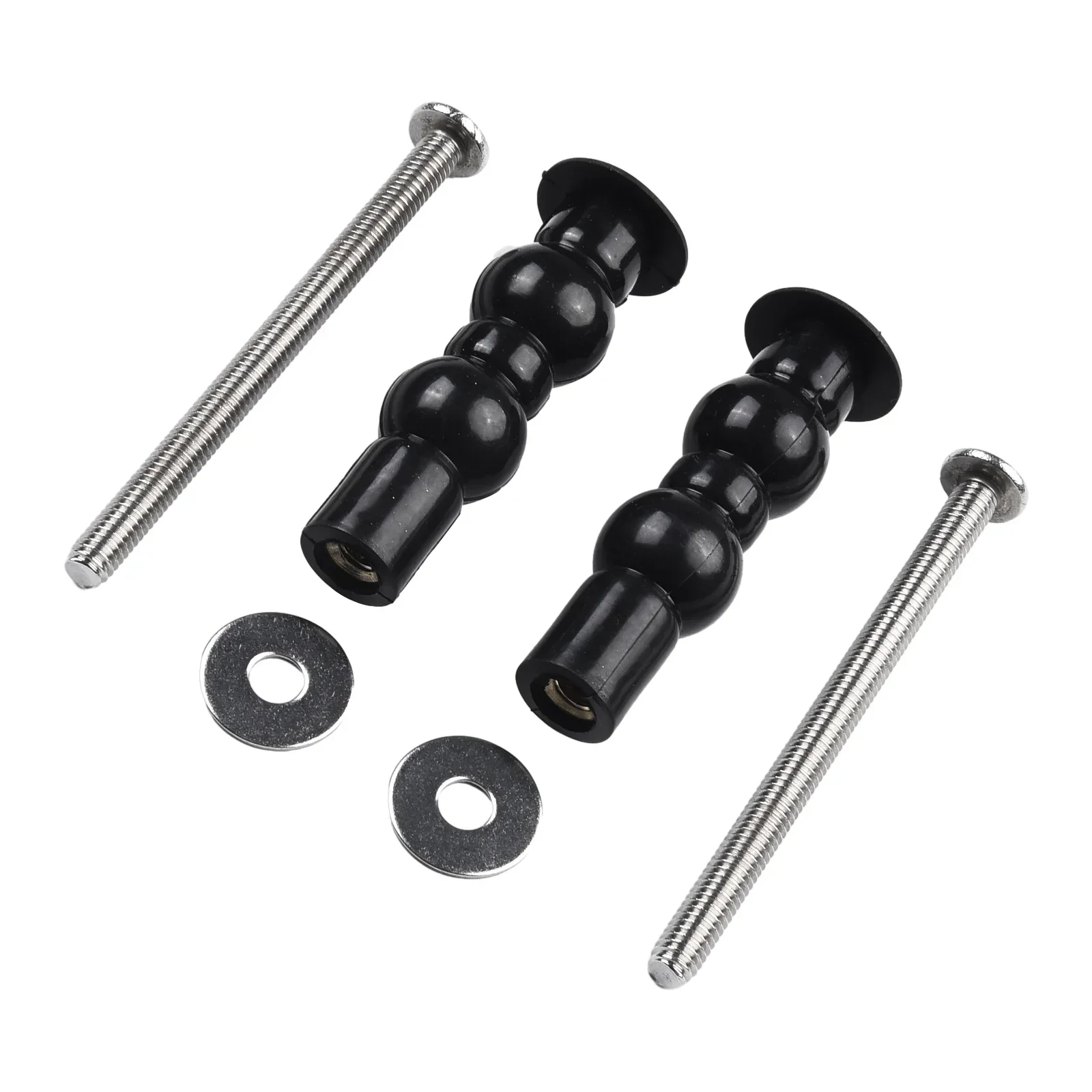 2 uds tornillos para asiento de inodoro cubierta de tuerca tornillos para asiento de inodoro tapa fijación superior Kits de montaje de orificio ciego accesorios de baño de repuesto