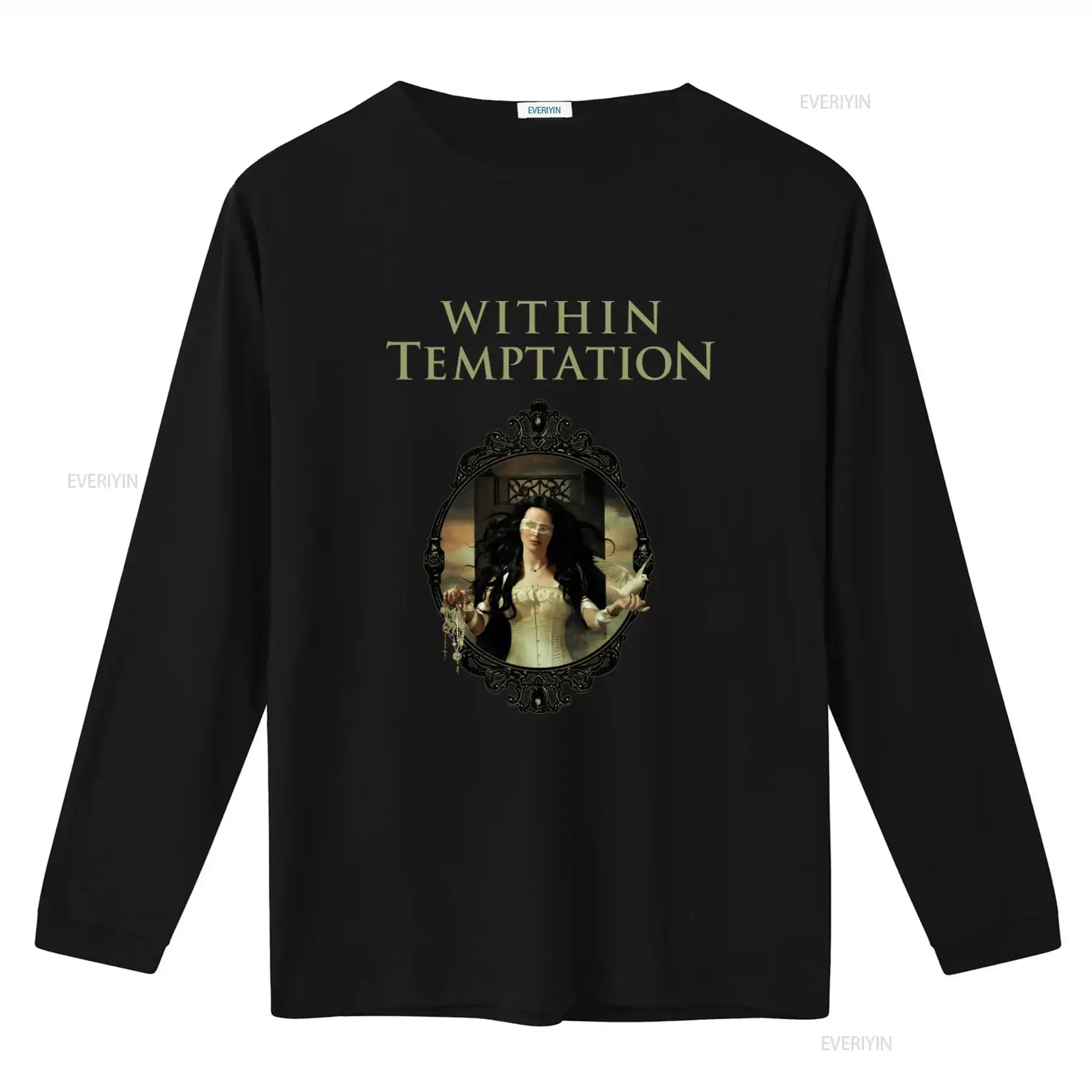 WITHIN TEMPTATION  Cotton T Shirt Black Size S 5XL BE930 vintage Washed Casual designer clothes Stylish Top For Everyday Wear